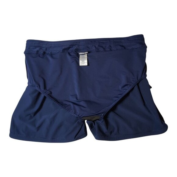 Lands End Board Shorts Women's Plus Size 5" Swim Bottom Pool Beach Navy Blue 24W - Picture 11 of 13